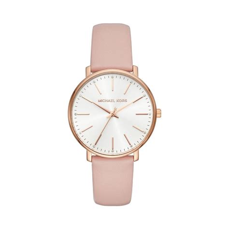 michael kors leather strap rose gold|Pyper Rose Gold.